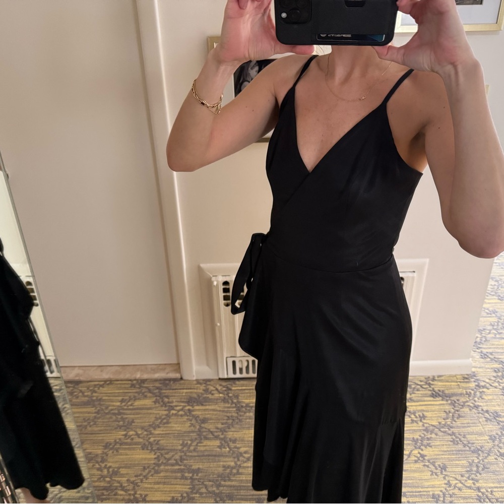 Dress the Population Black Asymmetrical Dress